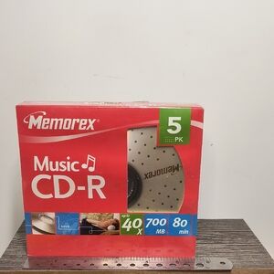 Maxell CD-R Music For Audio Recording Up To 32x 80 Min 700mb 5 Pk Sealed New